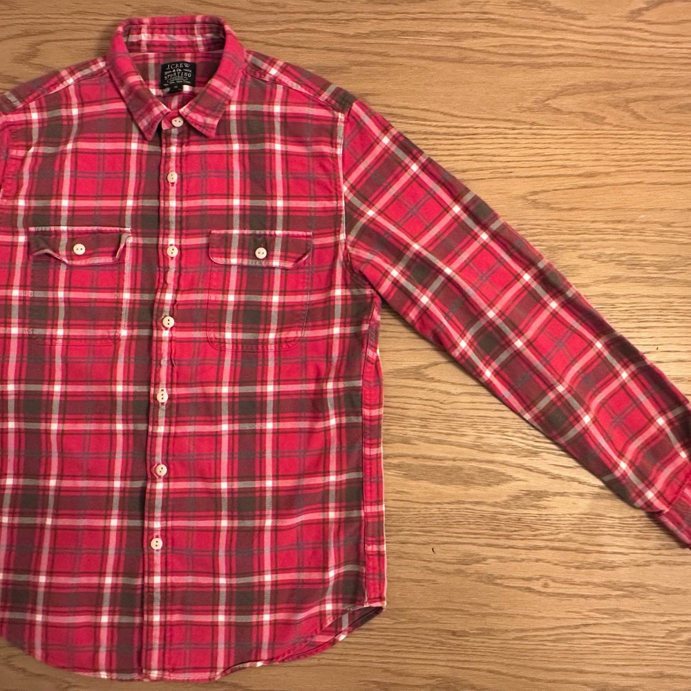 Vintage M JCREW plaid fall/autumn/winter flannel